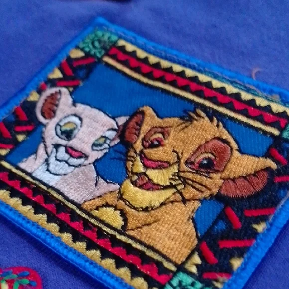 Vintage 90s Disney The Lion King Longsleeve Floral Dress - Picture 2 of 9